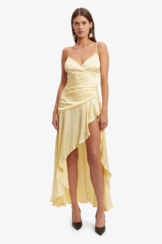 Bardot Sierra Midi Dress in Canary Yellow - 10 / Yellow - Dresses