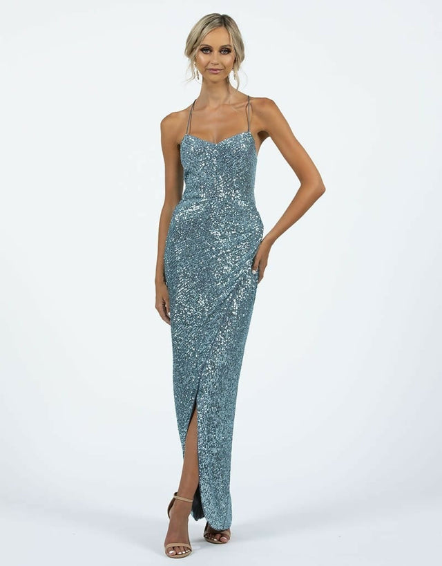 Bariano-Isabella-sequin-drape-maxi-size-12-front