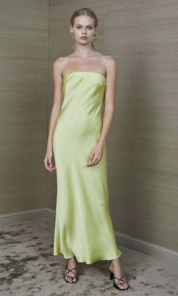 Bec and Bridge Citrus Sweetie Strapless Dress Citrus Size 8 - 8 / Yellow - Dresses