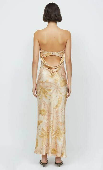 Bec and Bridge Dust Palms Strapless Maxi Dress Dust Palms Print Size 10 - 10 / Print - Dresses