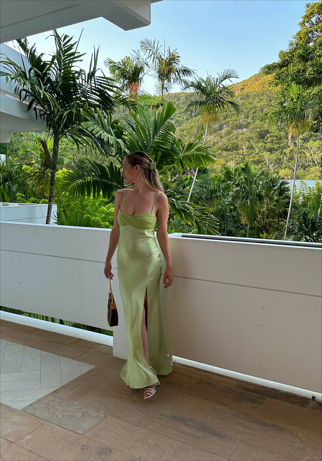 Bec And Bridge Julieta Silk Maxi Dress in Green - Dresses