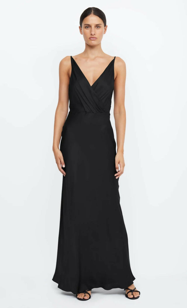 Bec & Bridge Adore V Maxi Dress Size 8 - 8 / Black - Dresses