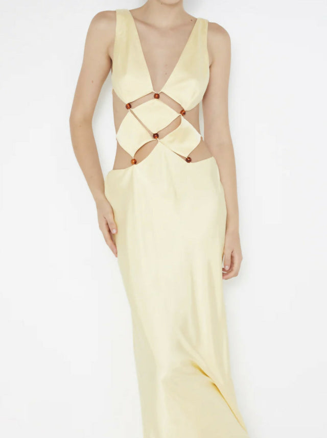Bec & Bridge Agathe Diamond Cut Out Maxi Dress - Dresses
