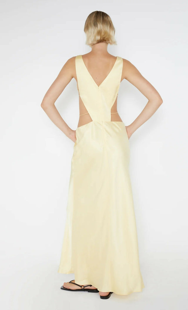 Bec + Bridge Agathe Diamond Dress - 8 / Yellow - Dresses