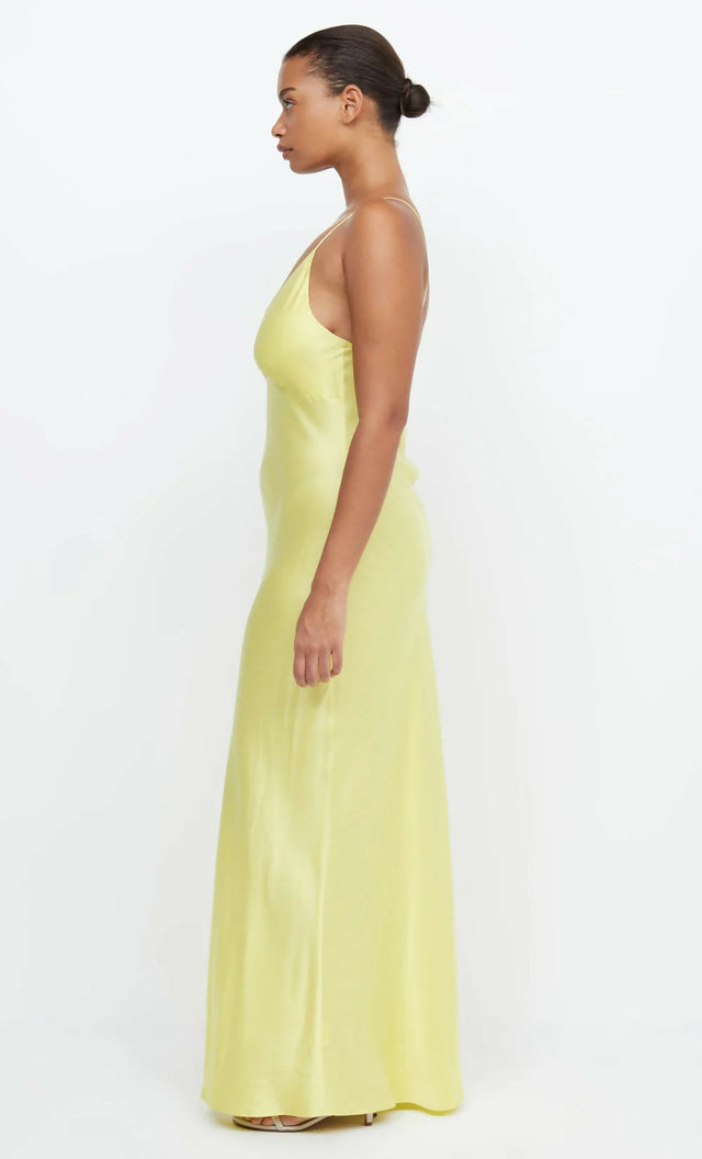 Bec + Bridge Amber V Maxi Citron Midi/Maxi Dress - 8 / Yellow - Dresses