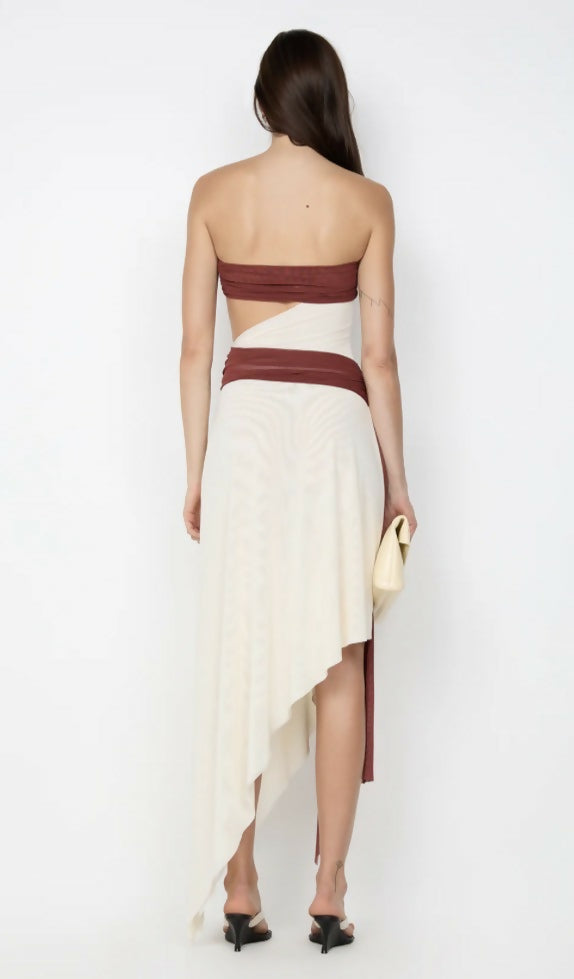 Ayla Strapless Midi Dress - Dress