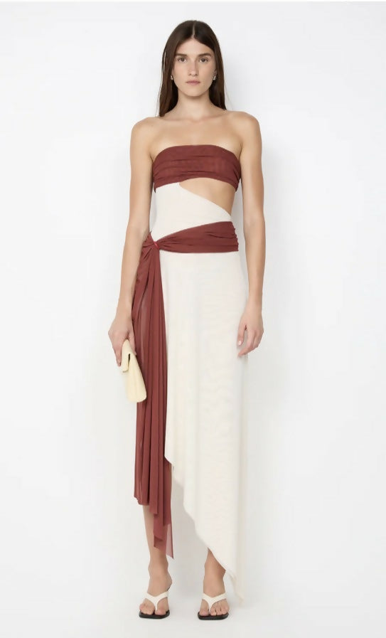 Ayla Strapless Midi Dress - Dress