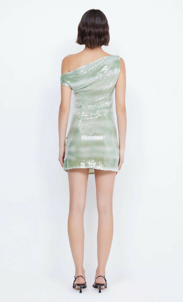 Bec + Bridge Brydie Asym Mini Dress - 8 / Green - Dresses