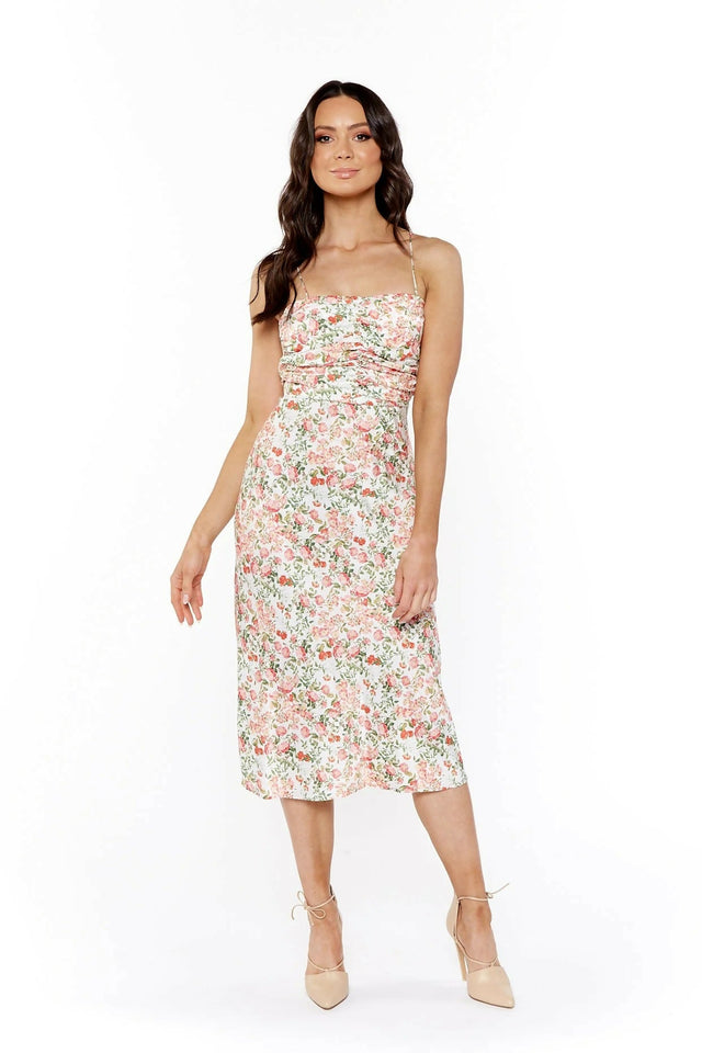 Bec & Bridge Camellia Midi Dress - 6 / Floral - Dresses