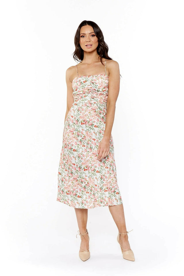 Bec & Bridge Camellia Midi Dress - 6 / Floral - Dresses