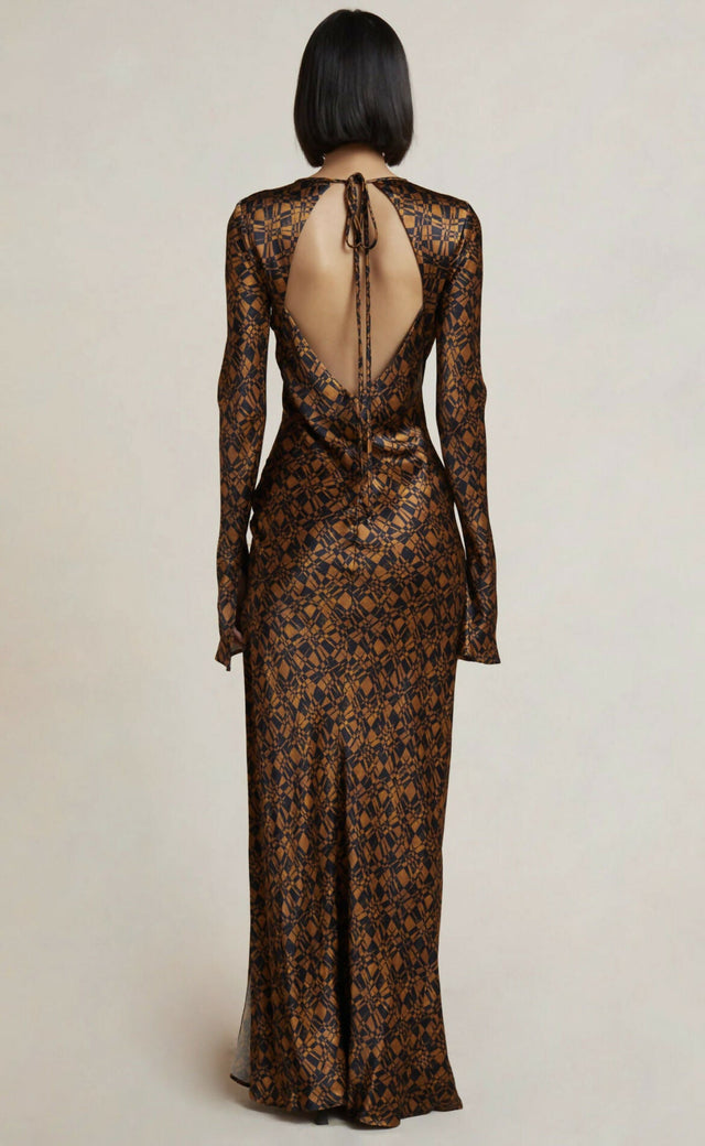 Bec & Bridge Checkmate Long Sleeve Maxi Dress - Dresses
