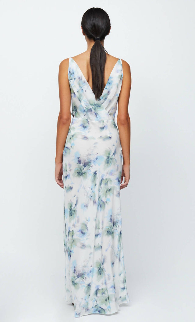Bec & Bridge - Bec & Bridge Corrine V Maxi in Watercolour Floral Size