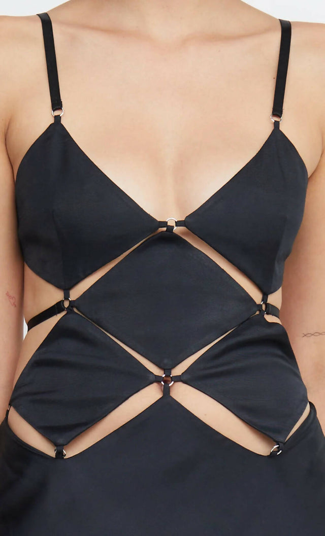 Bec & Bridge Diamond Days Strap Maxi Dress in Black - Dresses