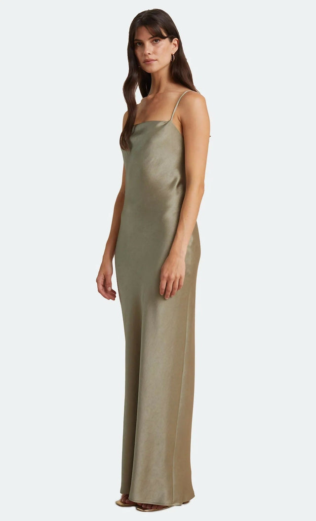 Bec & Bridge Dreamer Tie Dress Sage Green Size S / AU 8 - 8 / Green - Dresses
