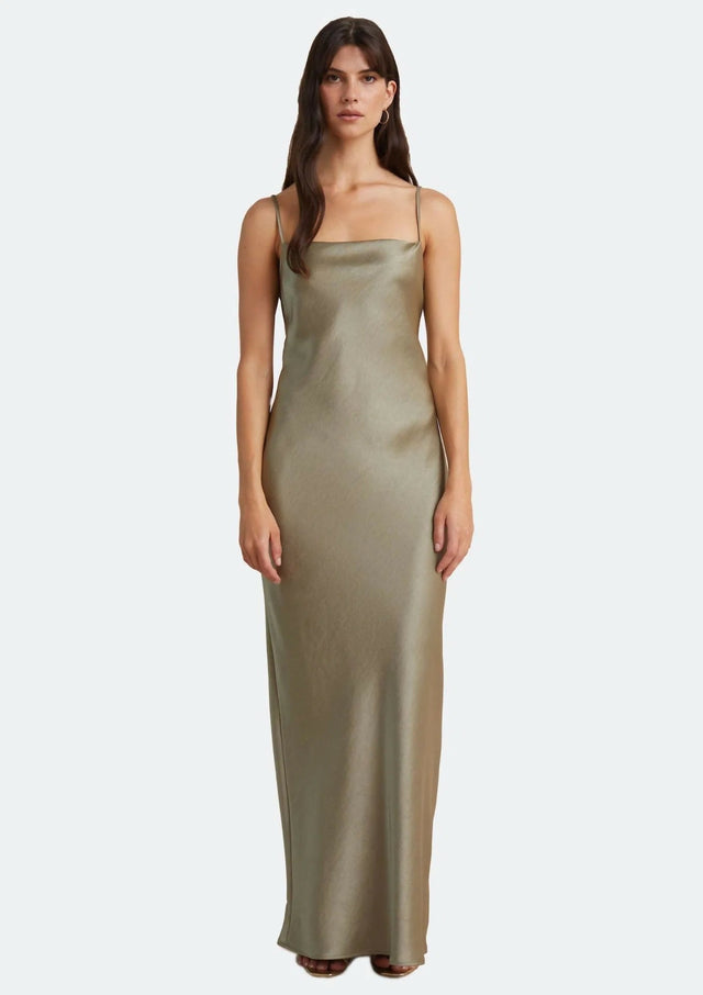 Bec & Bridge Dreamer Tie Dress Sage Green Size S / AU 8 - 8 / Green - Dresses