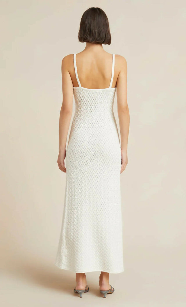 Bec & Bridge Effie Knit Key Maxi Dress - 10 / White - Dresses