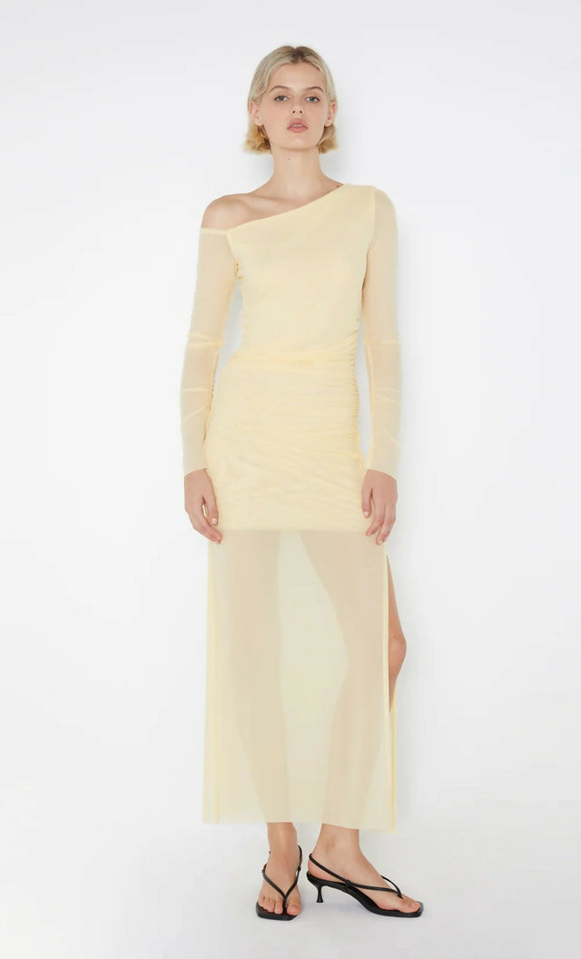 Bec & Bridge Fae Asym Dress - 8 / Yellow - Dresse