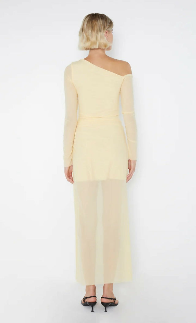 Bec & Bridge Fae Asym Dress - 8 / Yellow - Dresse