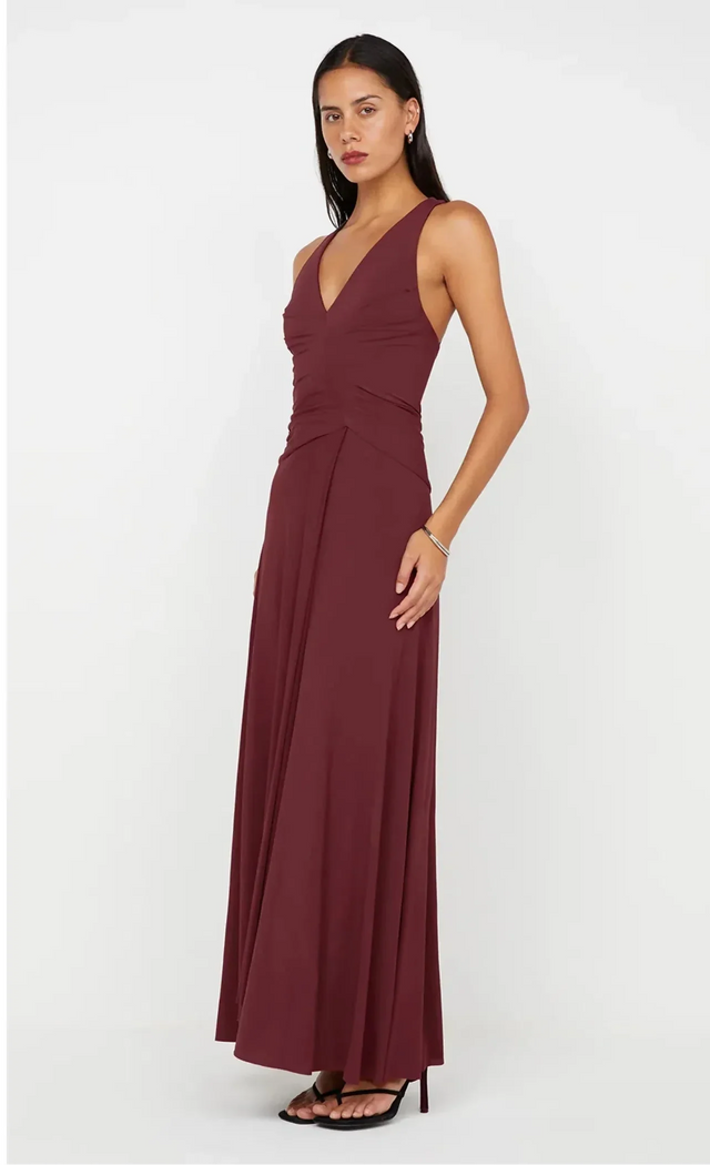 BEC & BRIDGE Greta Gown in Cherry Cola - 8 / Red - Dresses
