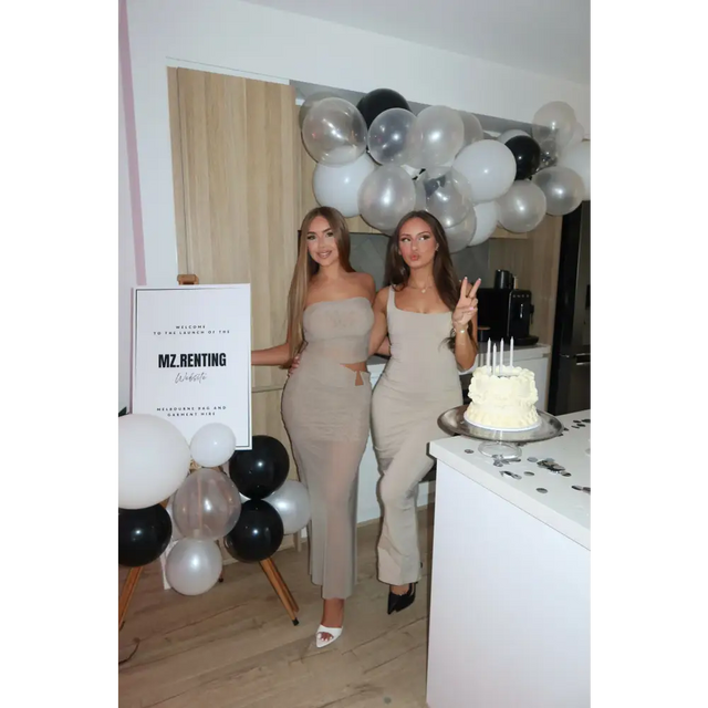 Bec & Bridge ‘Iona’ Taupe Midi - XS / Grey - Dresses