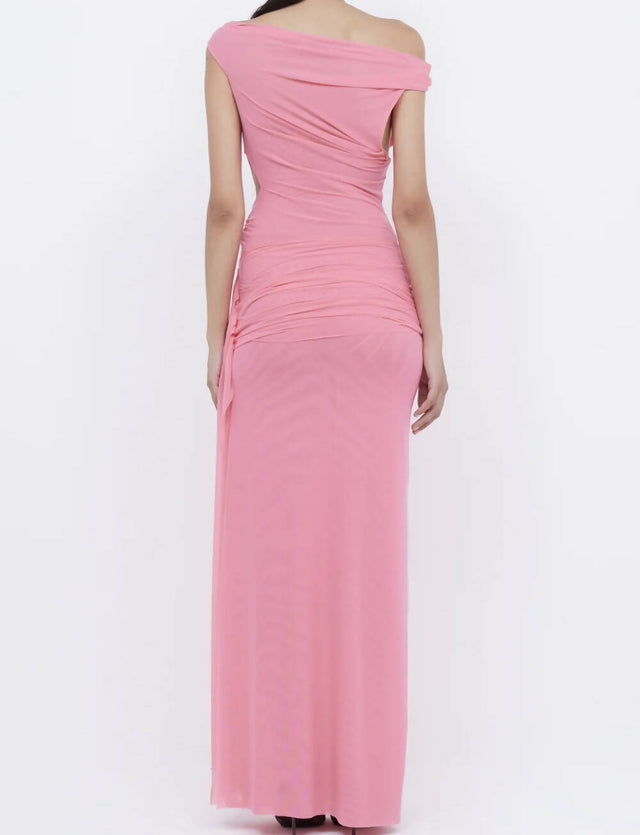 Bec & Bridge Kailani Asymmetrical Maxi Dress in Grapefruit Pink - Dresses