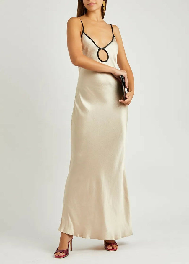 Bec & Bridge Kara Keyhole Dress - 10 / White - Dresses