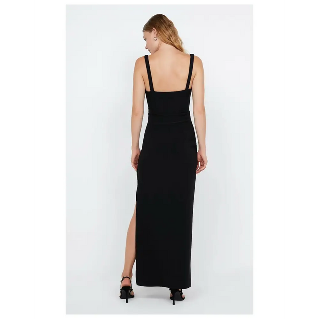 Bec & Bridge Leora Tuck Maxi Dress Black Size 10 - 10 / Black - Dresses