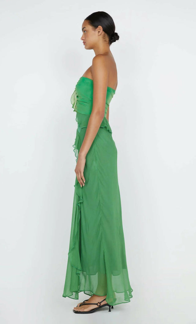Bec & Bridge Maresca Strapless Dress - 8 / Green - Dresses
