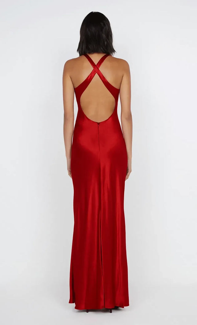 Bec & Bridge Maxiba Crossover Dress Rouge - 6 / Red - Dresses