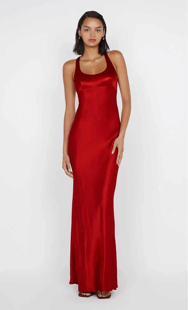 Bec & Bridge Maxiba Crossover Dress Rouge - 6 / Red - Dresses