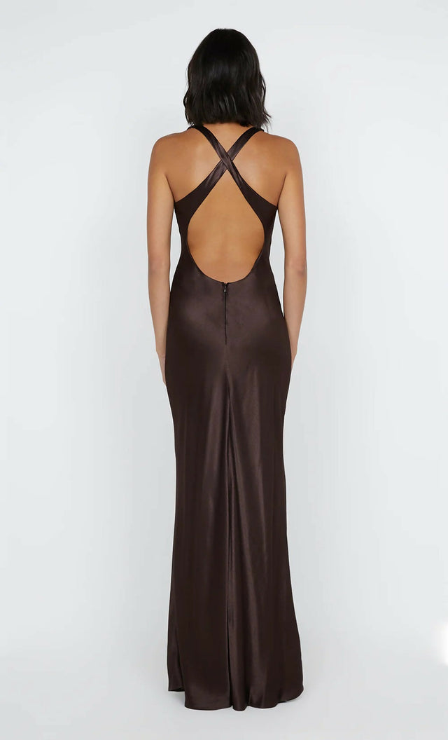 Bec + Bridge Maxina Crossover Dress in Dark Chocolate - Dresses