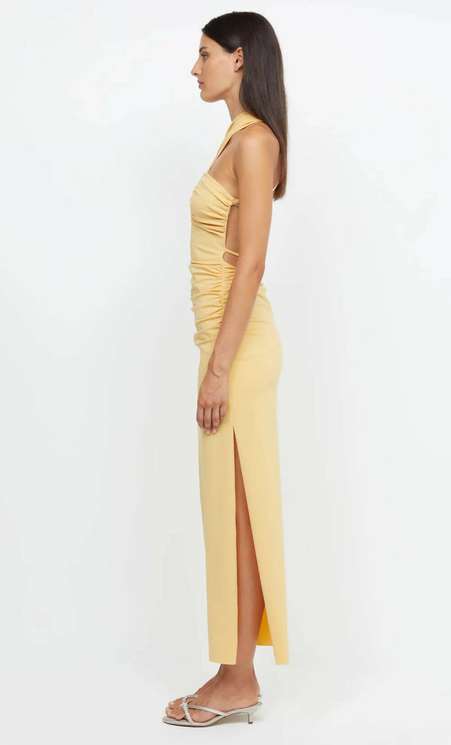 Bec & Bridge Montana Cross Over Dress - 8 / Yellow - Dresses