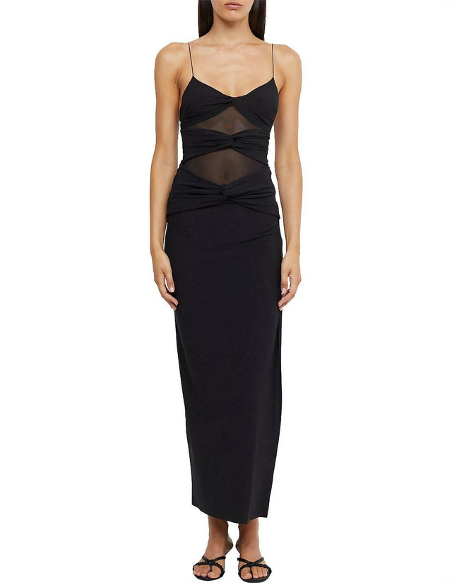 Bec & Bridge Montana Twist Maxi Dress - Black - 10 / Black - Dresses