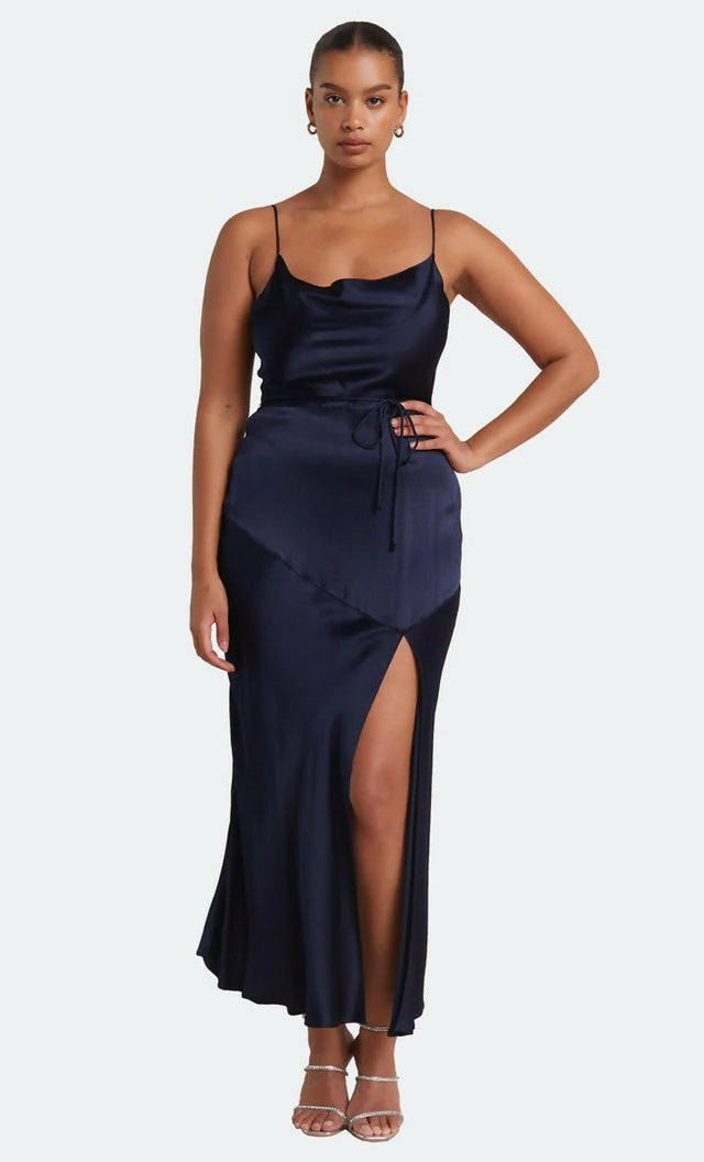 Bec & Bridge Moon Dance Midi Dress - 10 / Blue - Dresses