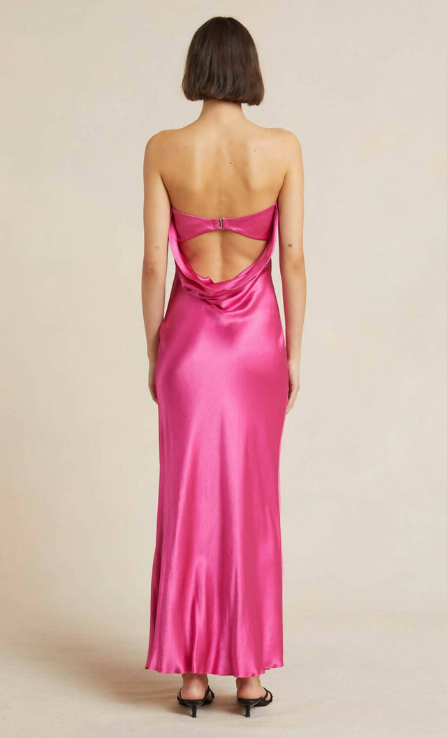 Bec & Bridge Moondance Silk Maxi Dress in Pink - 8 / Pink - Dresses