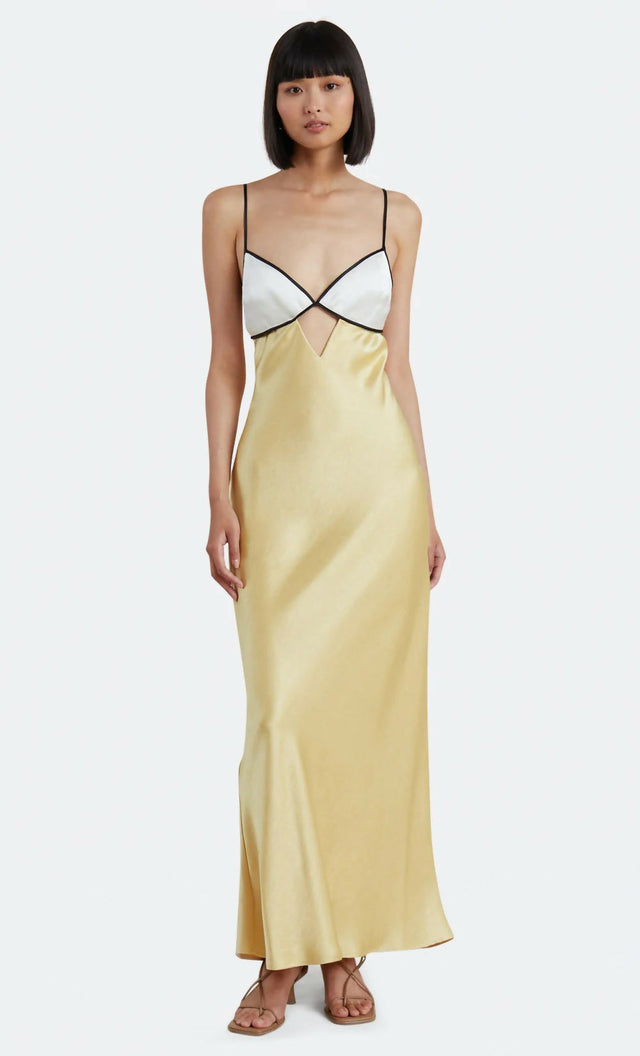 Bec & Bridge Nadia Bustier Maxi Dress in Multi Yellow - 8 / Multi - Dresses