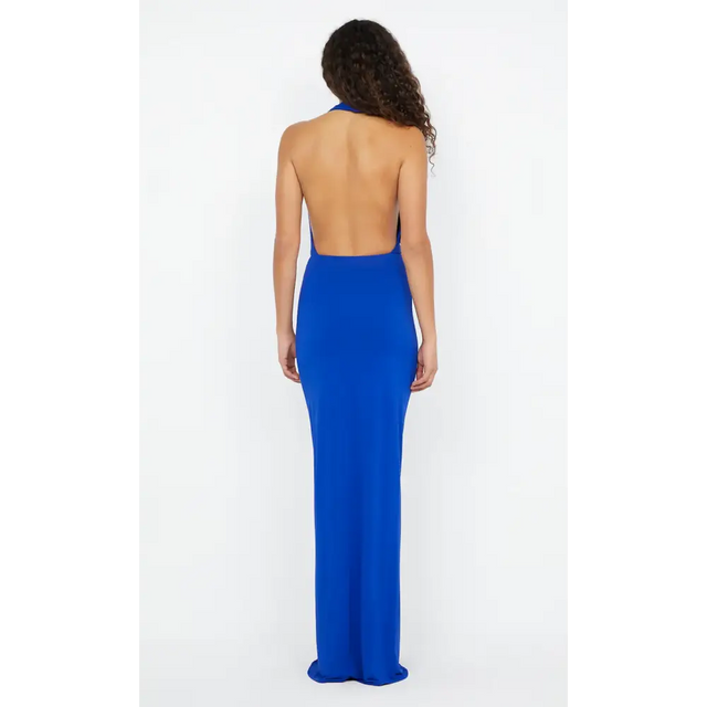 Bec & Bridge Nessie Cowl Neck Maxi Dress Blue 12 - Blue / 12 - Dresses