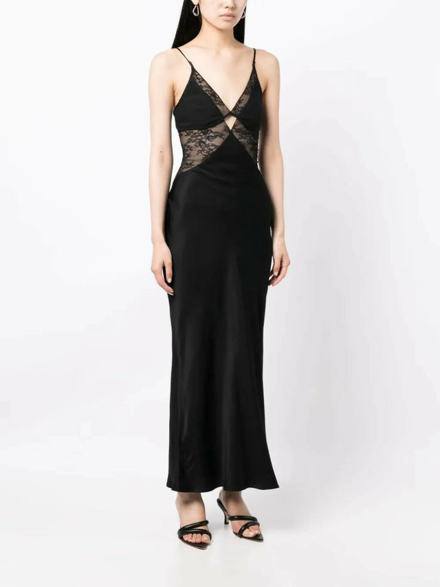 Bec & Bridge Nora Lace Maxi Dress - 6 / Black - Dresses