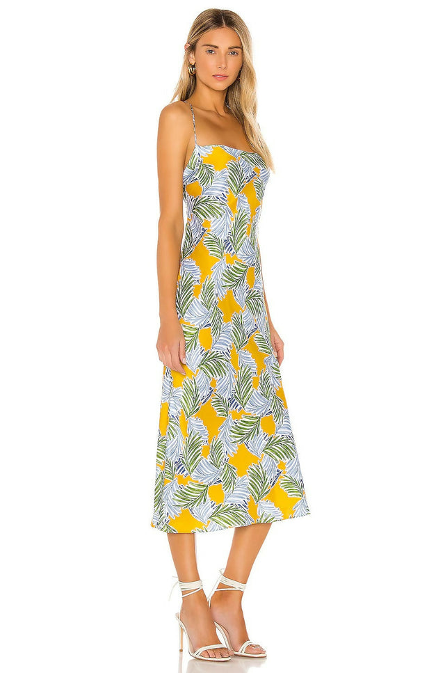 Bec & Bridge Palm Paradise Midi Dress - 8 / Multi - Dresses