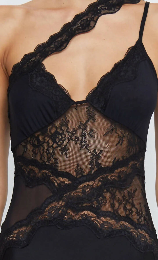 Bec & Bridge Ria Assymetrical Maxi Dress in Black - Dresses