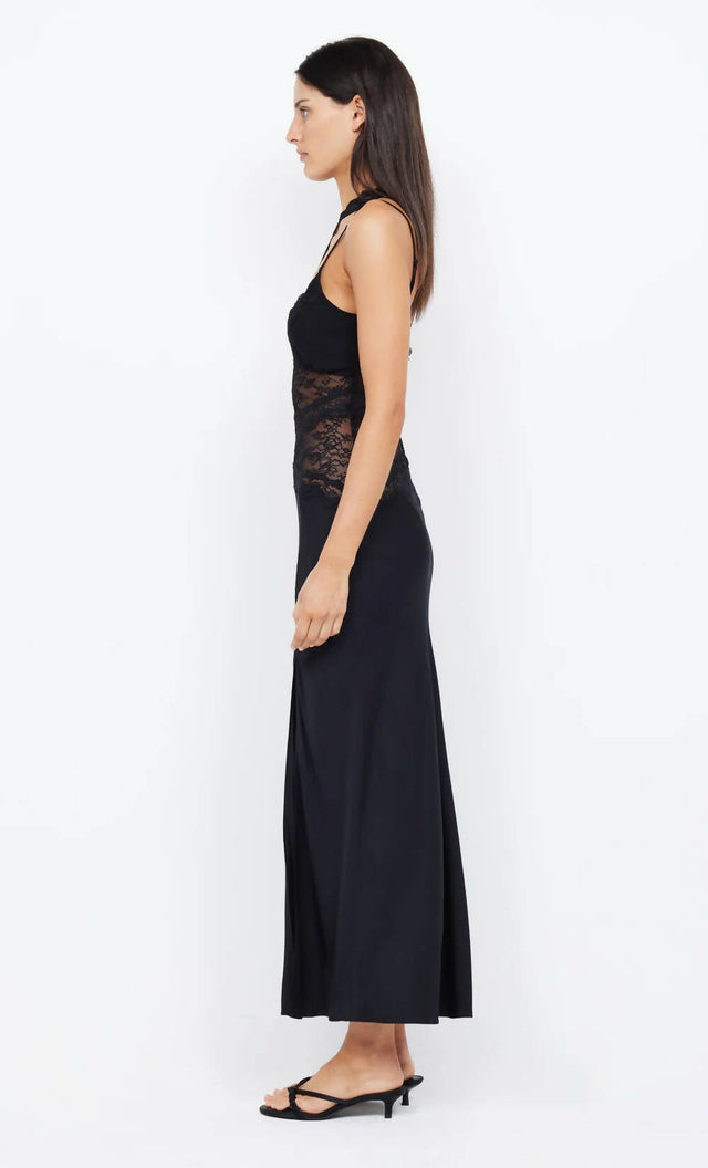 Bec & Bridge Ria Asym Maxi Dress - 6 / Black - Dresses