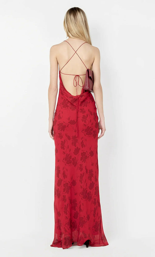 Bec & Bridge Ruby Slip Maxi Dress - 8 / Red - Dresses