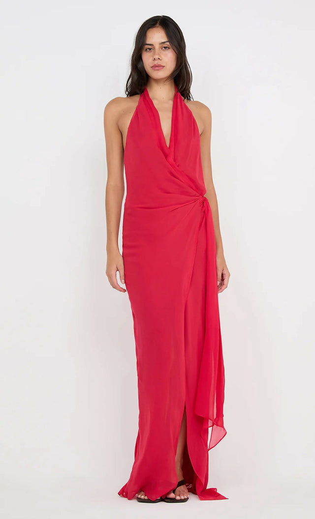 Bec & Bridge Soneva Dress Strawberry Size 10 - 10 / Red - Dresses