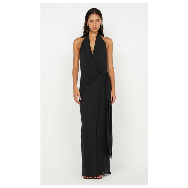 Bec & Bridge Soneva Wrap Dress Black Size AU 10 - 10 / Black - Dresses