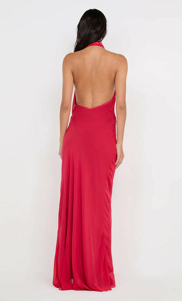 Bec & Bridge Soneva Wrap Dress Strawberry - 8 / Red - Dresses
