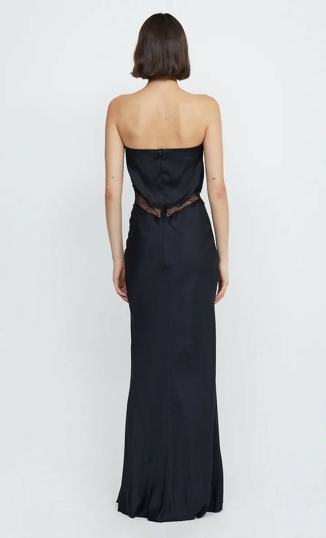Bec & Bridge Spencer Lace Strapless Maxi - 8 / Black - Dresses