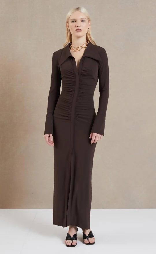 Bec & Bridge Sylvia Maxi Cognac Size 8 10 - Dresses