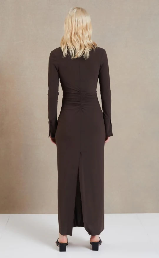 Bec & Bridge Sylvia Maxi Cognac Size 8 10 - Dresses
