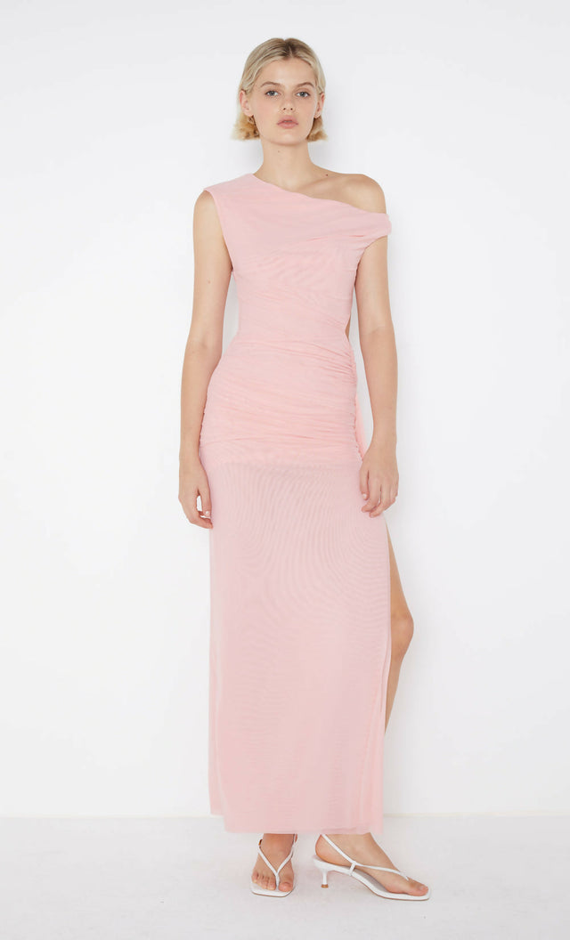 Bec & Bridge Victoria Asymmetrical Maxi Dress in Light Pink - Pink - Dresses