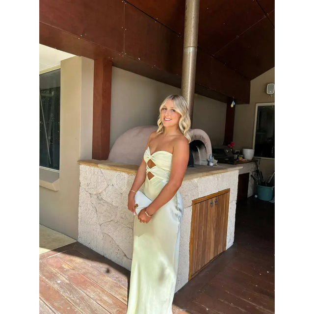 Bec + Bridge Yellow Halle Strapless Gown - Dresses